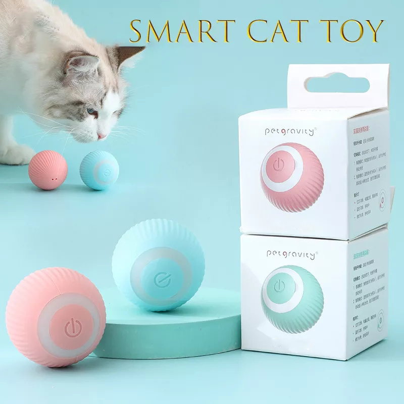 automatic rolling cat ball toy