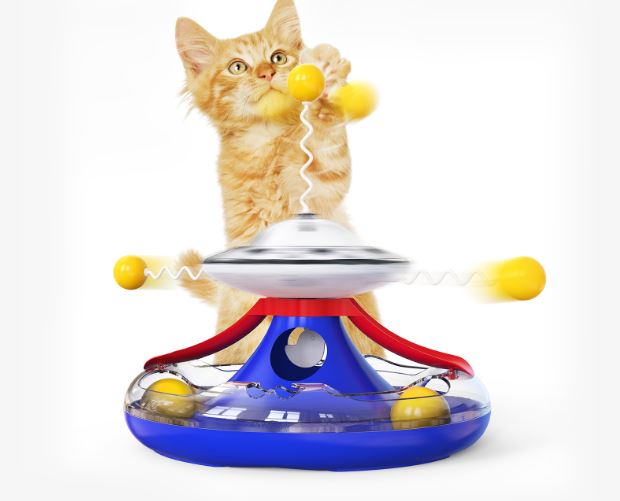 cat interactive spinning toys