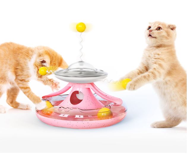 cat interactive spinning toys