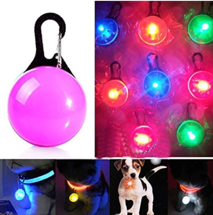LED Glowing FlashLight Dog Necklace for night safety